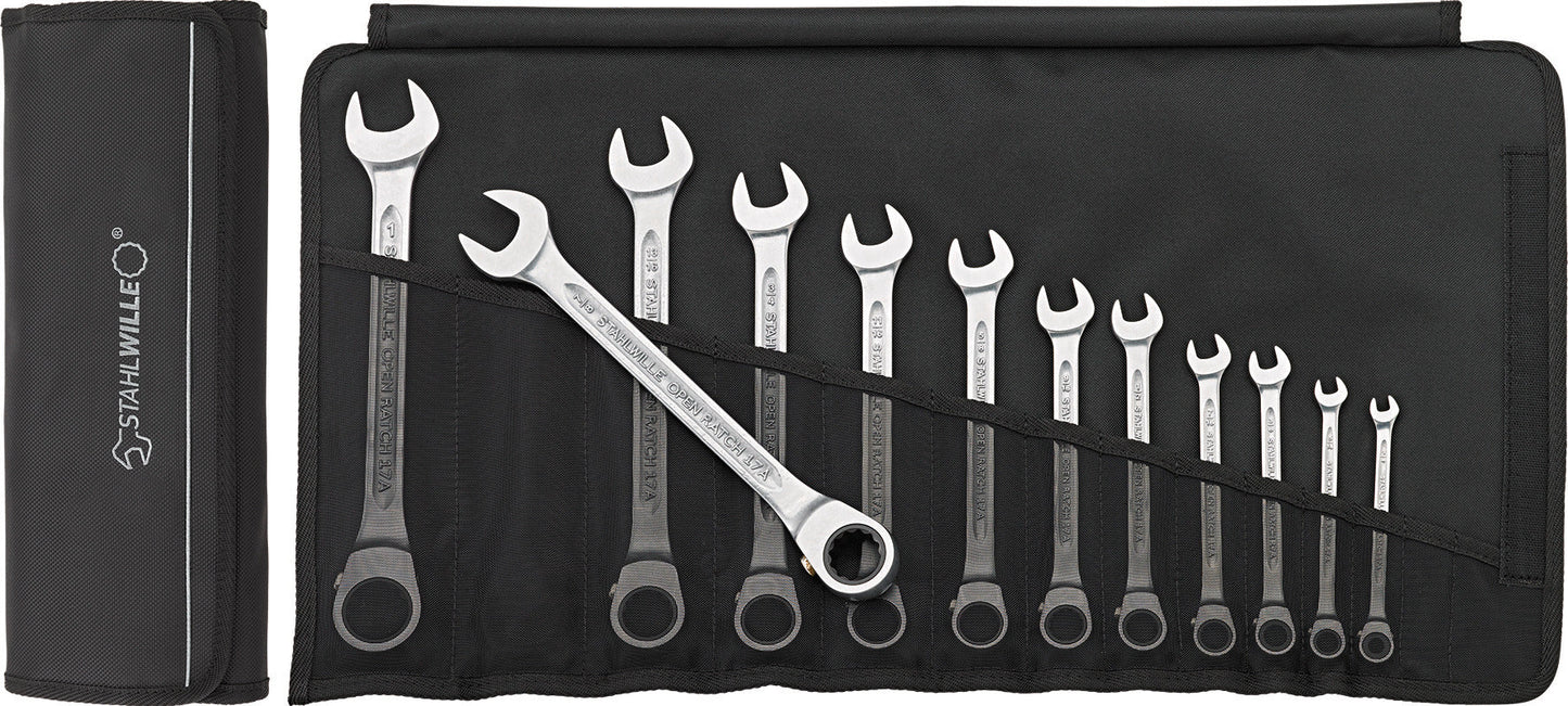 Stahlwille 96411713 17A/12 Combination Ratcheting Wrench Set