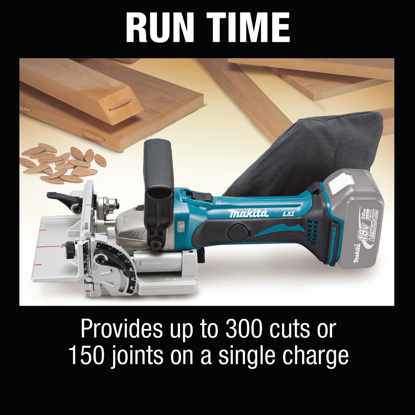 Makita XJP03Z 18V LXT® Lithium‑Ion Cordless Plate Joiner, Tool Only