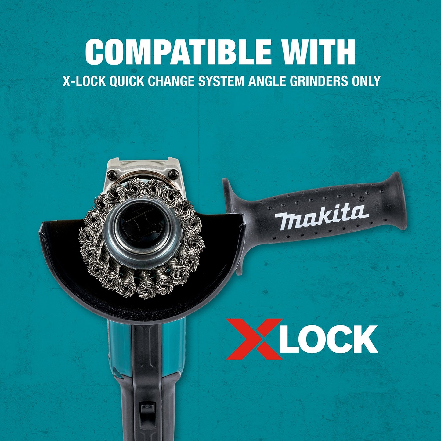 Makita D-72584 X‑LOCK 3" Stainless Steel Crimped Wire Cup Brush