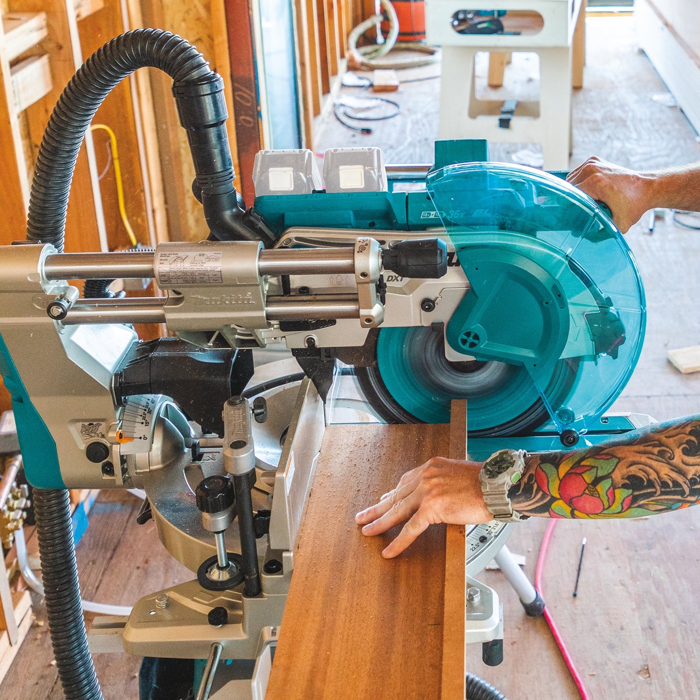 Makita XSL08Z 36V (18V X2) LXT® Brushless 12" Dual‑Bevel Sliding Compound Miter Saw, AWS® Capable and Laser, Tool Only