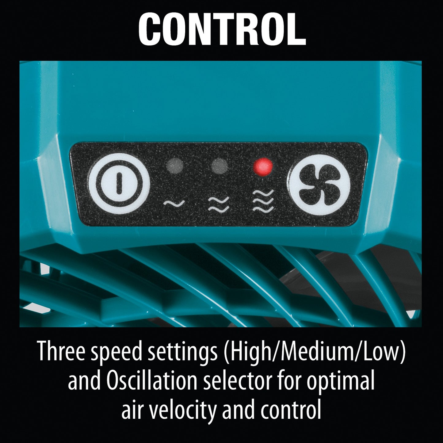Makita CF100DZ 12V max CXT® Lithium‑Ion Cordless/Corded 7‑1/8" Fan, Tool Only