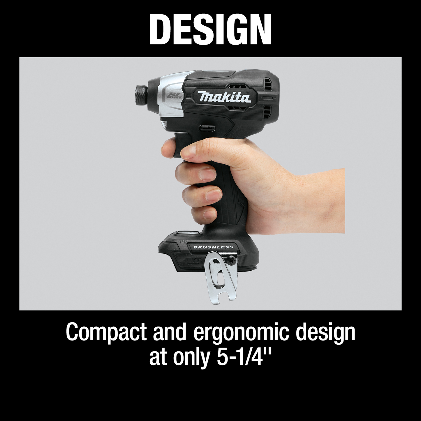 Makita XDT18ZB 18V LXT® Lithium‑Ion Sub‑Compact Brushless Cordless Impact Driver, Tool Only