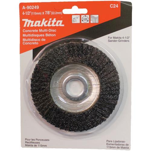 Makita A-90249 4‑1/2" x 7/8" Multi‑Disc, 24 Grit, Masonry, Flat Type 27