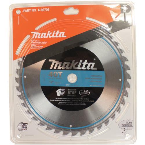 Makita A-93706 12" 40T Micro‑Polished Miter Saw Blade