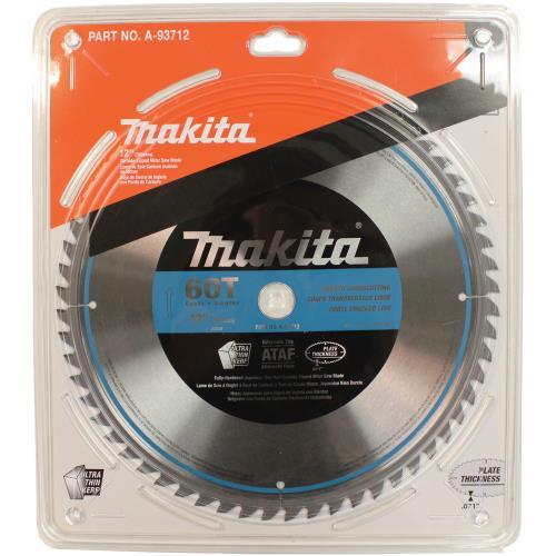 Makita A-93712 12" 60T Micro‑Polished Miter Saw Blade