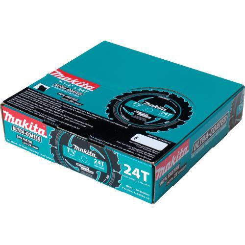 Makita A-94530-10 7‑1/4" 24T Carbide‑Tipped Ultra‑Coated Circular Saw Blade, Framing, 10/pk