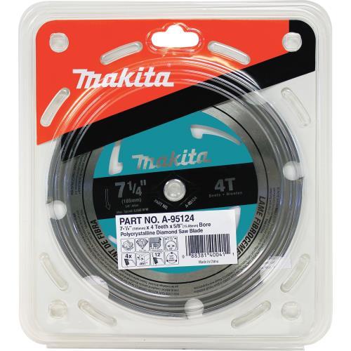 Makita A-95124 7‑1/4" 4T PCD Circular Saw Blade, Fiber Cement