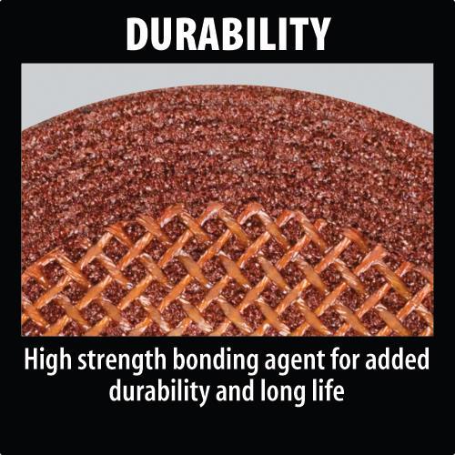 Makita A-95984-25 4‑1/2" x 1/4" x 5/8‑11" INOX Grinding Wheel, 36 Grit, 25/pk