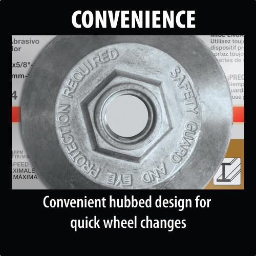 Makita A-96001-25 6" x 1/4" x 5/8‑11" Hubbed INOX Grinding Wheel, 36 Grit, 25/pk