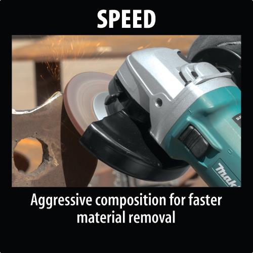 Makita A-96001 6" x 1/4" x 5/8‑11" Hubbed INOX Grinding Wheel, 36 Grit