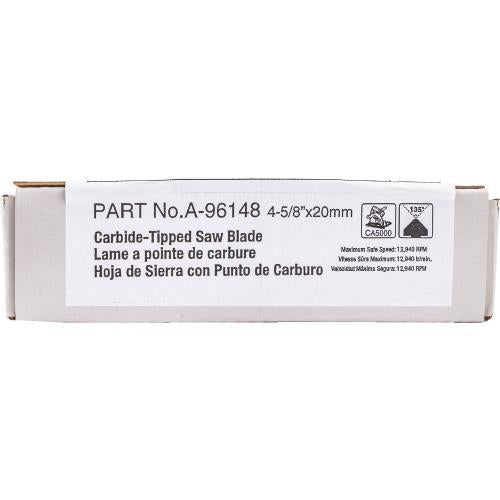 Makita A-96148 4‑5/8" (3 mm) Aluminum Grooving Carbide‑Tipped Saw Blade, 135º