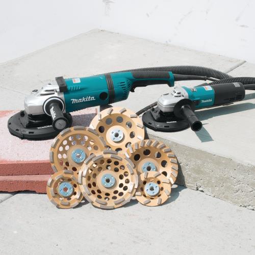 Makita A-96198 4‑1/2" Low‑Vibration Diamond Cup Wheel, Double Row