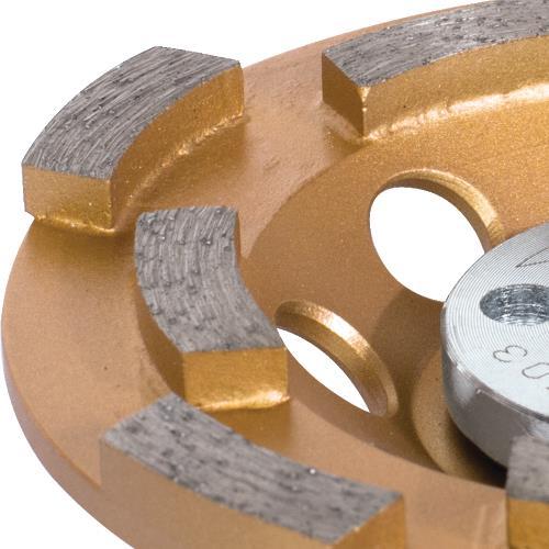 Makita A-96198 4‑1/2" Low‑Vibration Diamond Cup Wheel, Double Row