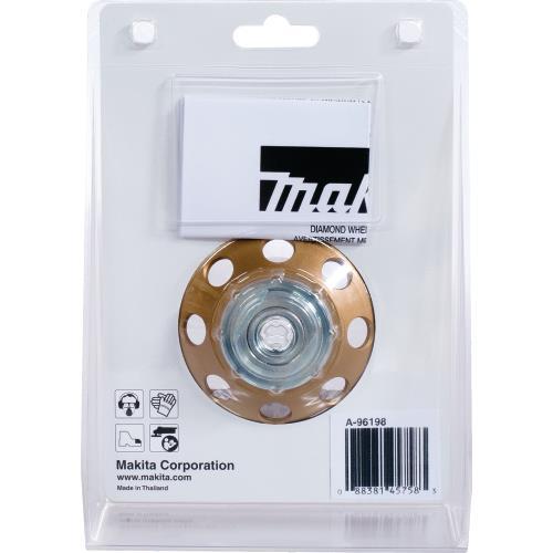 Makita A-96198 4‑1/2" Low‑Vibration Diamond Cup Wheel, Double Row