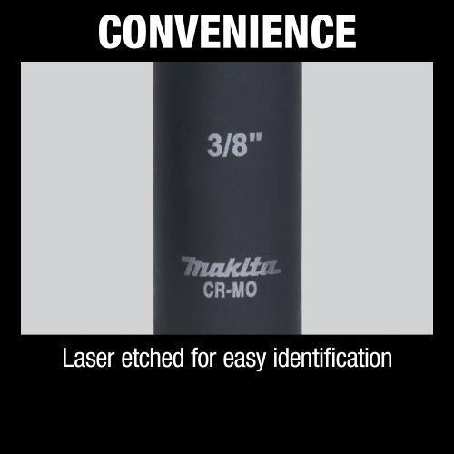 Makita A-96366 1‑1/4" Deep Well SAE Impact Socket, 1/2" Drive