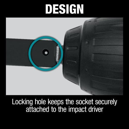 Makita A-96366 1‑1/4" Deep Well SAE Impact Socket, 1/2" Drive