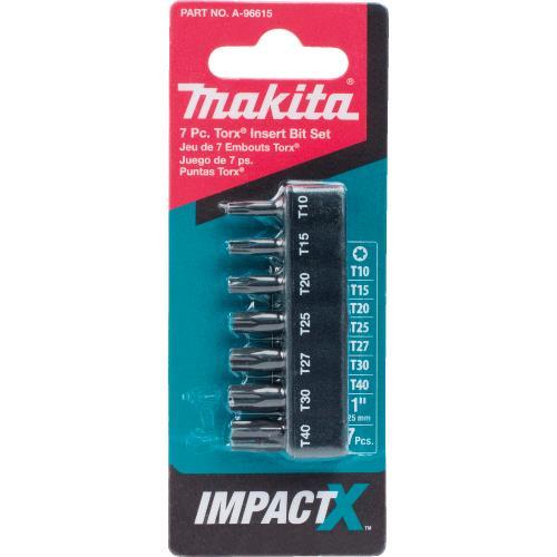 Makita A-96615 ImpactX™ 7 Pc. Torx® 1″ Insert Bit Set