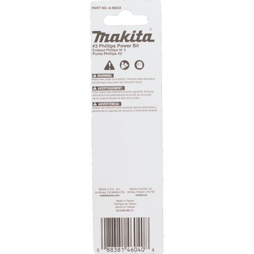 Makita A-96833 ImpactX #3 Phillips 3‘1/2³ Power Bit
