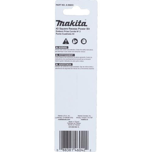 Makita A-96855 ImpactX #2 Square Recess 3‘1/2³ Power Bit