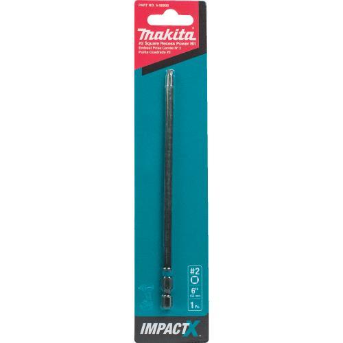 Makita A-96908 ImpactX™ #2 Square Recess 6″ Power Bit