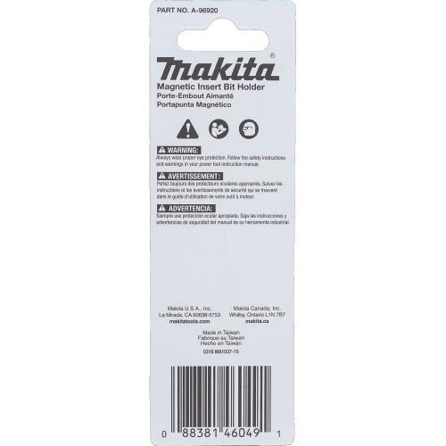 Makita A-96920 ImpactX™ 2‑3/8″ Magnetic Insert Bit Holder