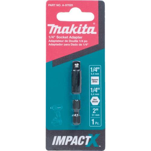 Makita A-97025 ImpactX™ 1/4″ x 2″ Socket Adapter