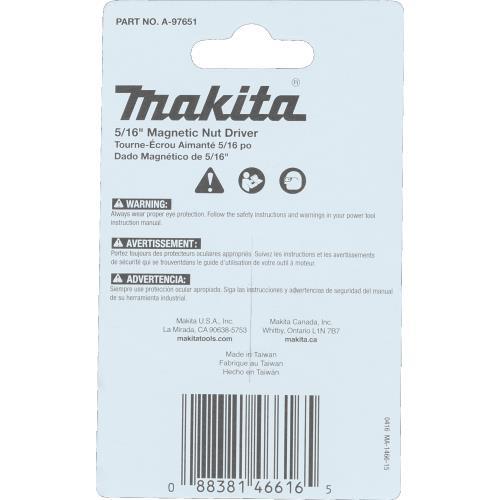 Makita A-97651 ImpactX™ 5/16″ x 1‑3/4″ Magnetic Nut Driver, 3/pk