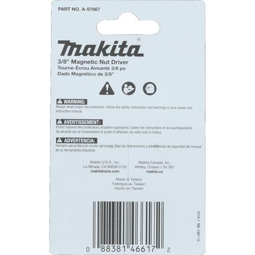 Makita A-97667 ImpactX™ 3/8″ x 1‑3/4″ Magnetic Nut Driver, 3/pk