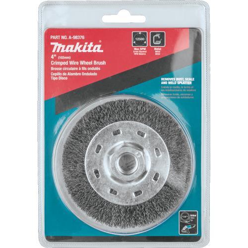 Makita A-98376 4" Crimped Wire Wheel, 5/8"‑11