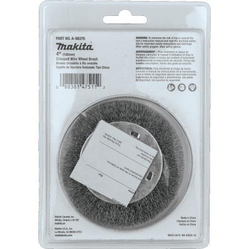 Makita A-98376 4" Crimped Wire Wheel, 5/8"‑11