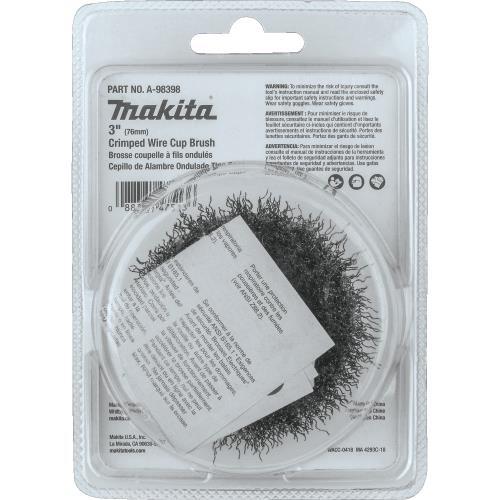 Makita A-98398 3" Crimped Wire Cup Brush, 5/8"‑11
