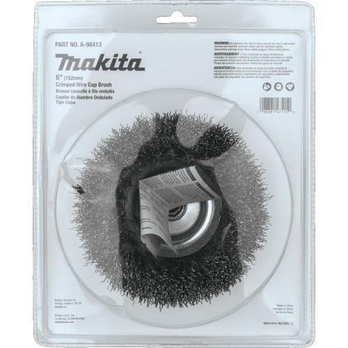 Makita A-98413 6" Crimped Wire Cup Brush, 5/8"‑11