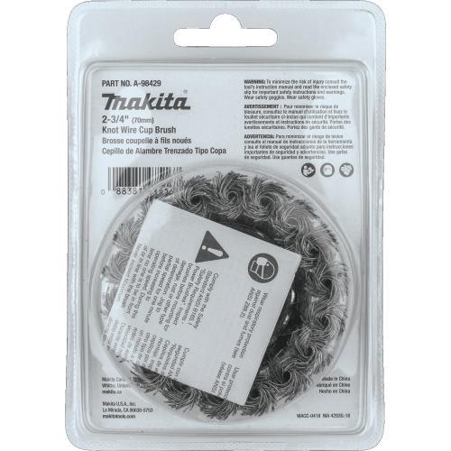 Makita A-98429 2‑3/4" Knot Wire Cup Brush, 5/8"‑11