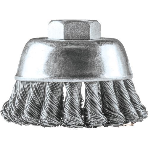 Makita A-98457 2‑3/4" Knot Wire Cup Brush, Stainless, M10 x 1.25