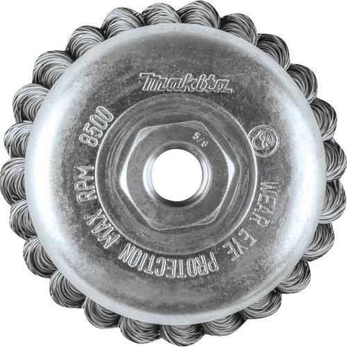 Makita A-98463 4" Knot Wire Cup Brush, 5/8"‑11