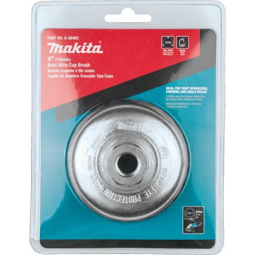 Makita A-98463 4" Knot Wire Cup Brush, 5/8"‑11