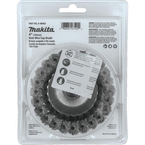 Makita A-98463 4" Knot Wire Cup Brush, 5/8"‑11