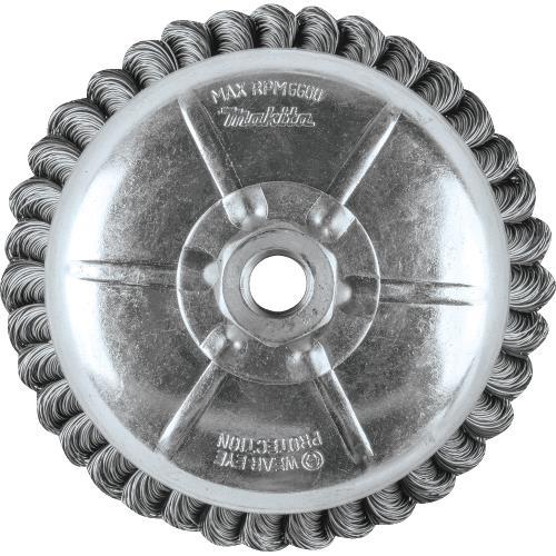 Makita A-98479 6" Knot Wire Cup Brush, 5/8"‑11