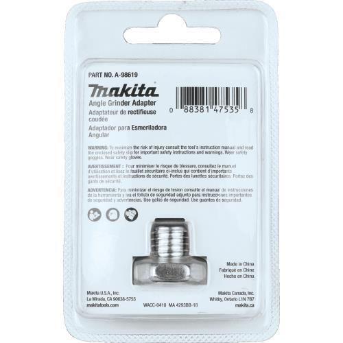 Makita A-98619 Angle Grinder Adapter, 5/8"‘11 to M10 x 1.25