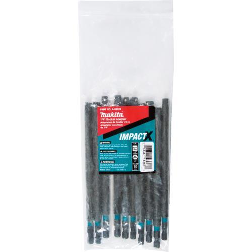 Makita A-99378 ImpactX™ 1/4″ x 6″ Socket Adapter, 10/pk, Bulk