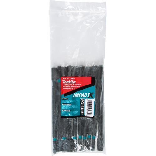Makita A-99459 ImpactX™ 1/4″ x 6″ Magnetic Nut Driver, 10/pk, Bulk