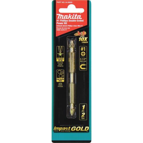 Makita B-39609 Impact GOLD® #1 (3‘1/2") Phillips Double‘Ended Power Bit