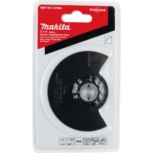Makita B-67044 Starlock® Oscillating Multi‑Tool 3‑1/4" High Carbon Steel Round Segmented Saw Blade