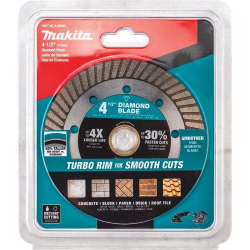 Makita B-69696 4‑1/2" Diamond Blade, Turbo, General Purpose