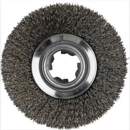 Makita D-73190 X‑LOCK 4" Carbon Steel Crimped Wire Bevel Brush