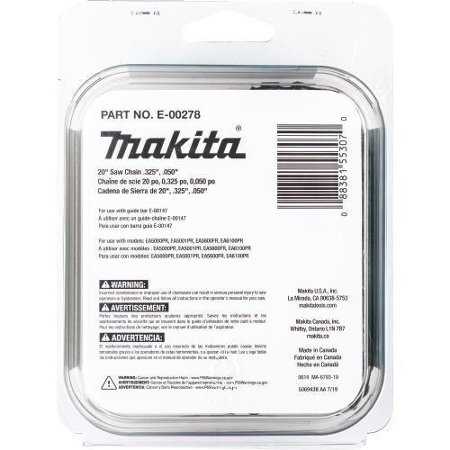 Makita E-00278 20" Saw Chain, .325", .050"
