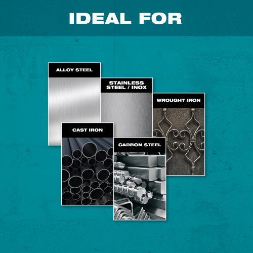 Makita E-00446 X‑LOCK 4‑1/2" x .045" x 7/8" Type 1 General Purpose 60 Grit Thin Cut‑Off Wheel for Metal and Stainless Steel Cutting