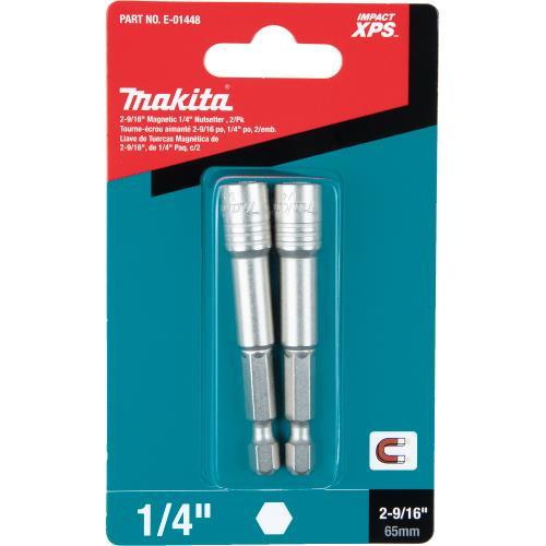 Makita E-01448 Impact XPS® 2‑9/16" Magnetic 1/4" Nutsetter, 2/pk