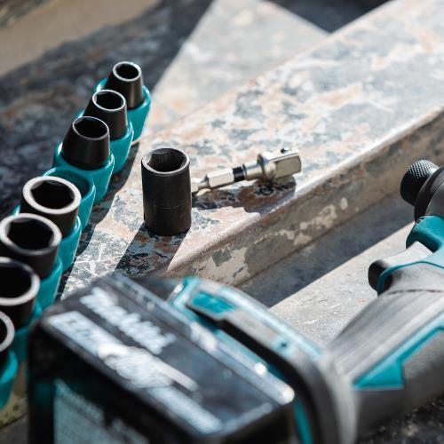 Makita E-01672 Impact XPS® 10 Pc. 3/8" Drive 6‑Point SAE Impact Socket Set w/ Standard Socket Adapter