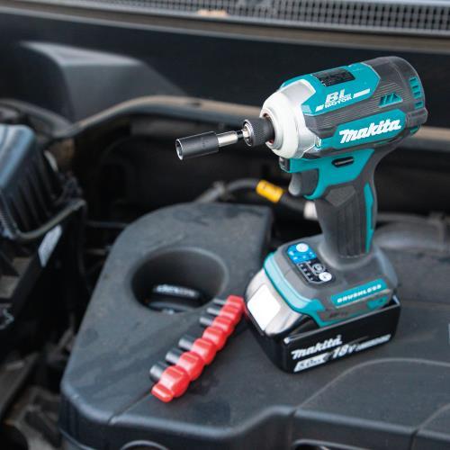Makita E-01694 Impact XPS® 8 Pc. 1/4" Drive 6‑Point Metric Impact Socket Set w/ Standard Socket Adapter